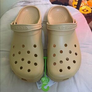 CROCS Classic Tan Clogs